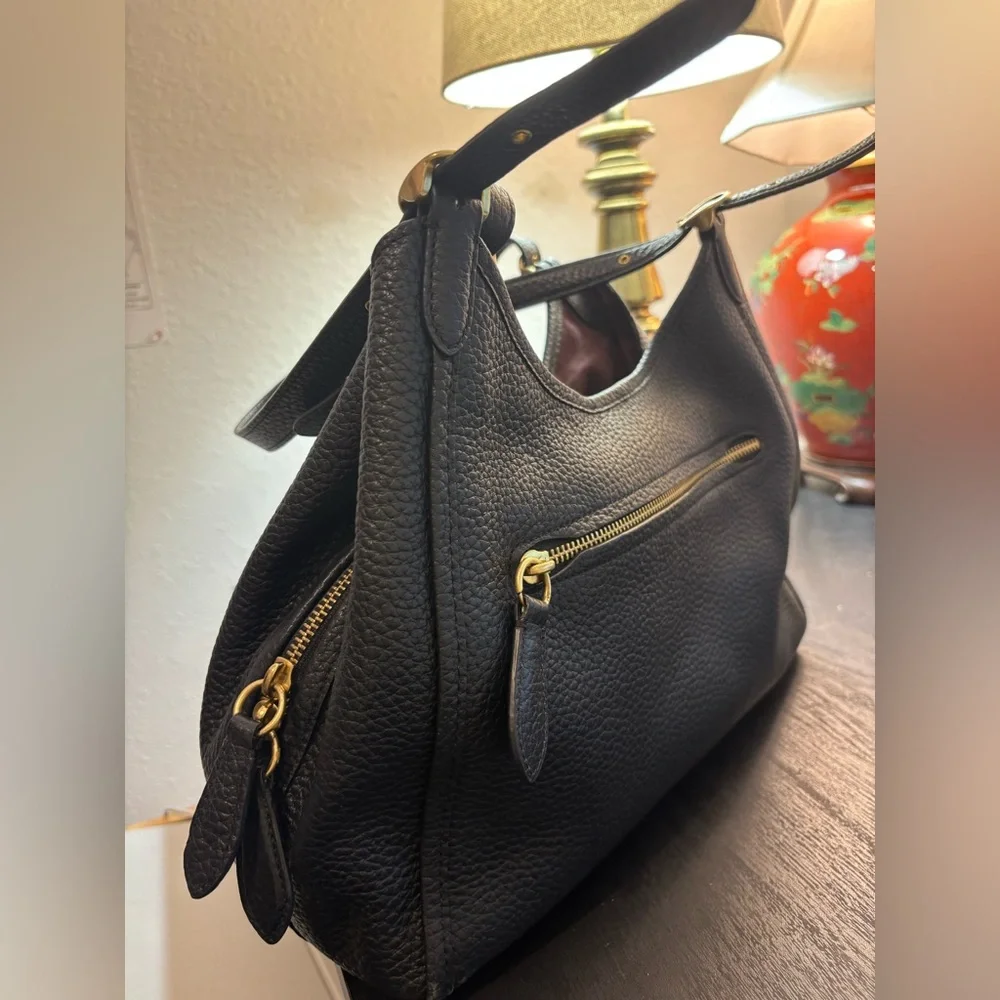 Coach Bella Leather Shoulder Bag - Picture 10 of 16